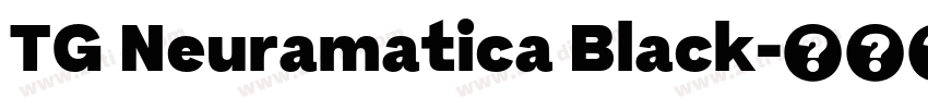 TG Neuramatica Black字体转换 TG Neuramatica Black字体转换